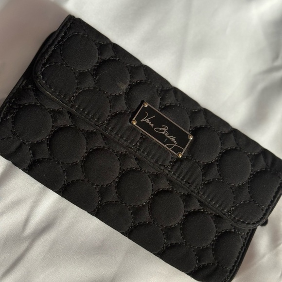 Vera Bradley Black Quilted Wallet - Picture 1 of 12